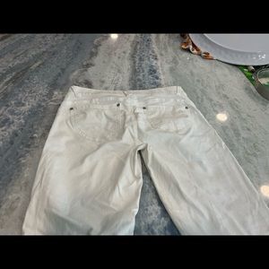 White democracy ankle jeans